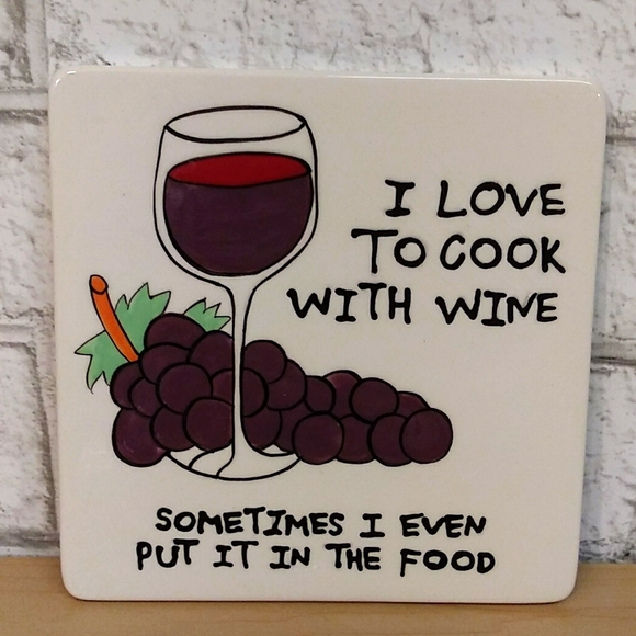 𝐶𝑒𝑟𝑎𝑚𝑖𝑐 𝑇𝑖𝑙𝑒 𝑃𝑙𝑎𝑞𝑢𝑒🍷🍇 - Picture 1 of 10